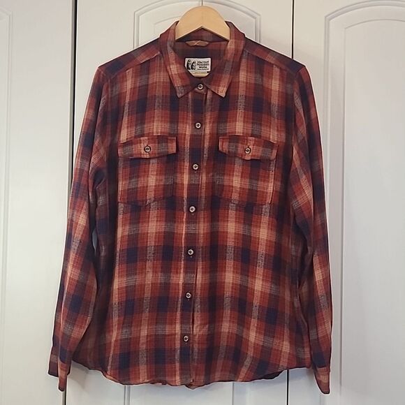 Marmot Tops - Marmot Fairfax Midweight Flannel Plaid Shirt Color: Red Ochre Size XL